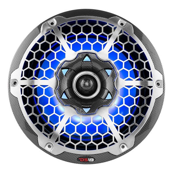 DS18 CF10 10" Hydro 2Way Marine Speaker Pair Black Carbon Fiber with